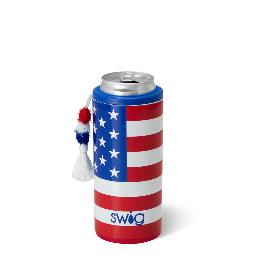 12oz Skinny Can Cooler All American