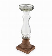 Wood and Glass Candleholder