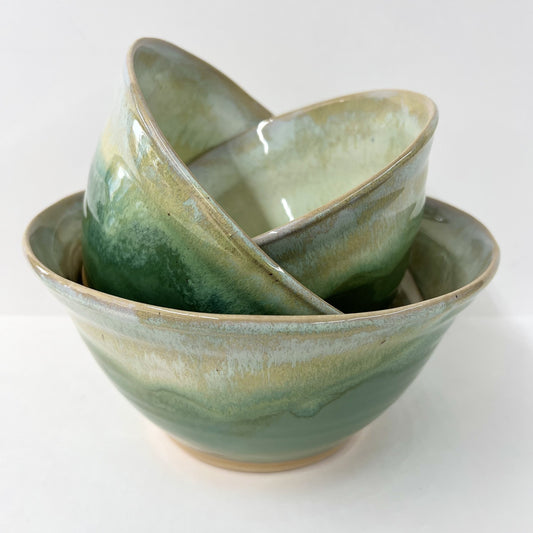 Nesting Bowl Set of 3 in Matcha Leaf