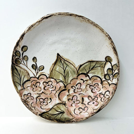Hydrangea Floral Salad Plate