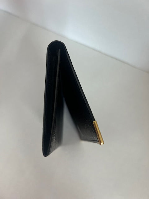 YSL Black Long Wallet