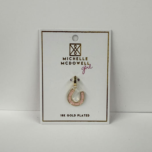 Charm Luxe Pink Horse Shoe