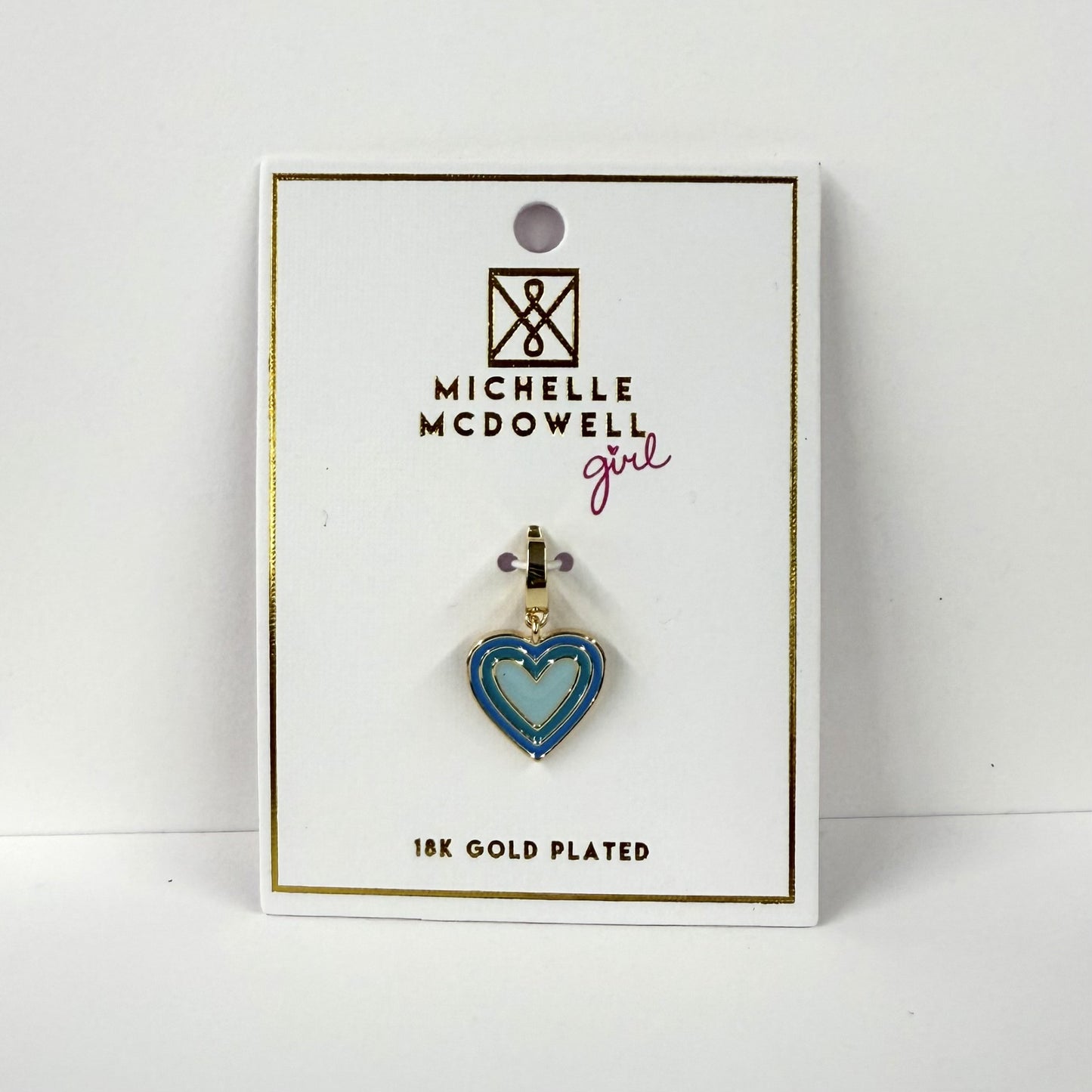 Charm Luxe Blue Heart