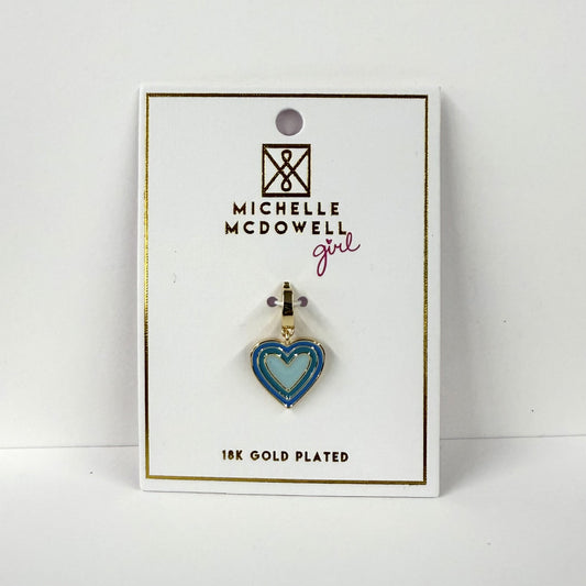 Charm Luxe Blue Heart