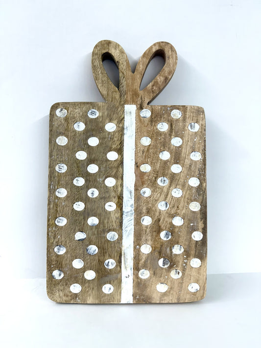 Mango Wood Gift Shaped Cutting Board
