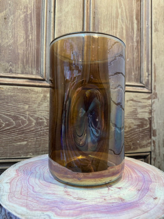 Glass Vase Luster Finish 9-3/4"H