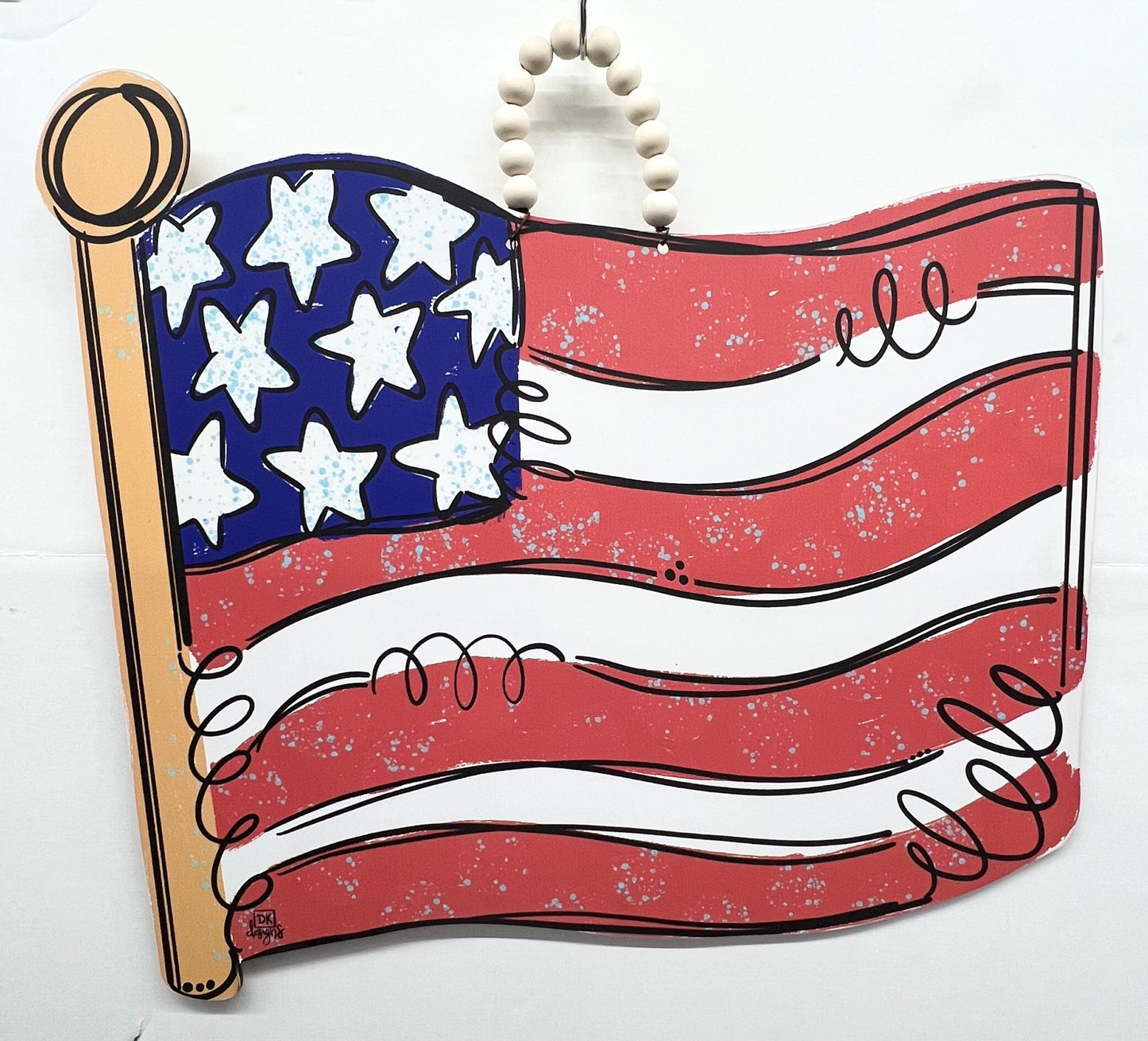 Large Flag Door Hanger