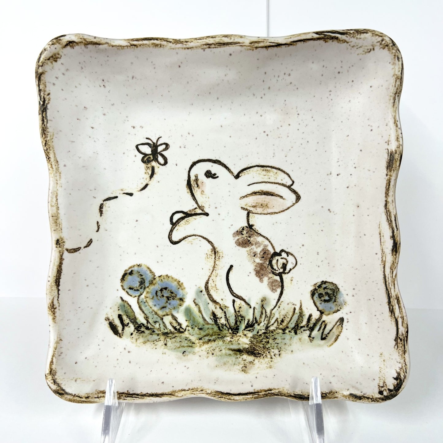 Happy Bunny Square Plate