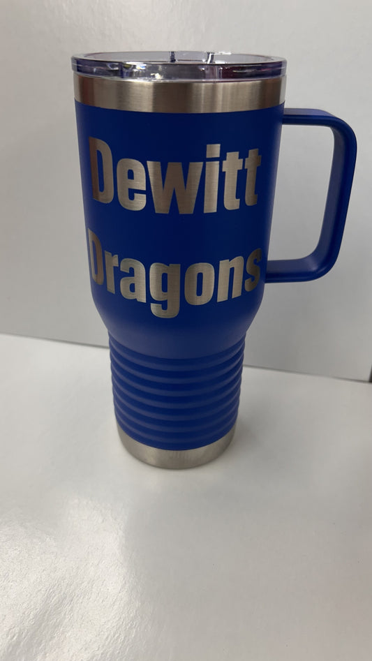 Dewitt Dragons 20oz Travel Mug