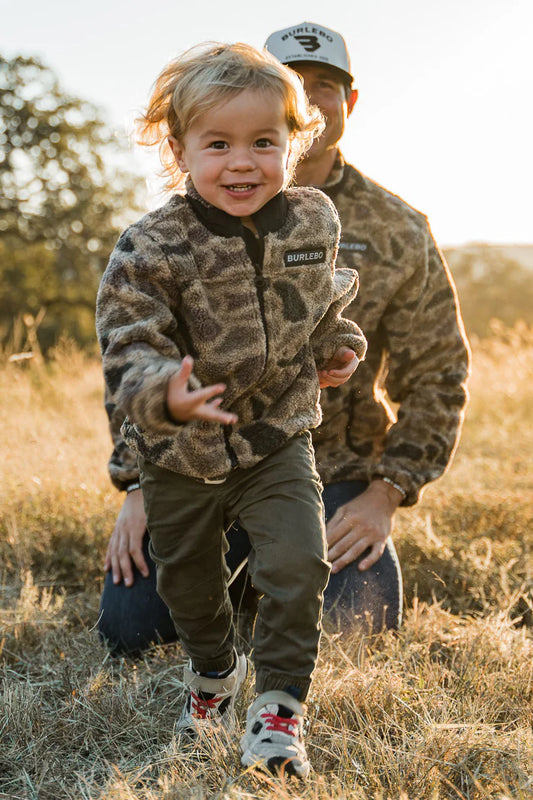 Toddler Sherpa Jacket Full Sip - Rocky Mountain Camo