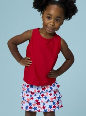 Star Spangled Active Skort