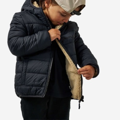 Youth Mountain Fleece Hoodie Jacket - Tan