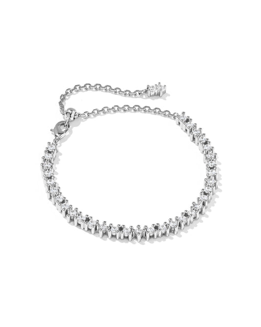 Fate Tennis Bracelet Rhodium Silver