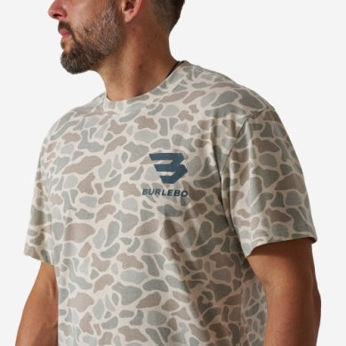 VINTAGE WASHED TEE in God's Glory Classic Deer Camo