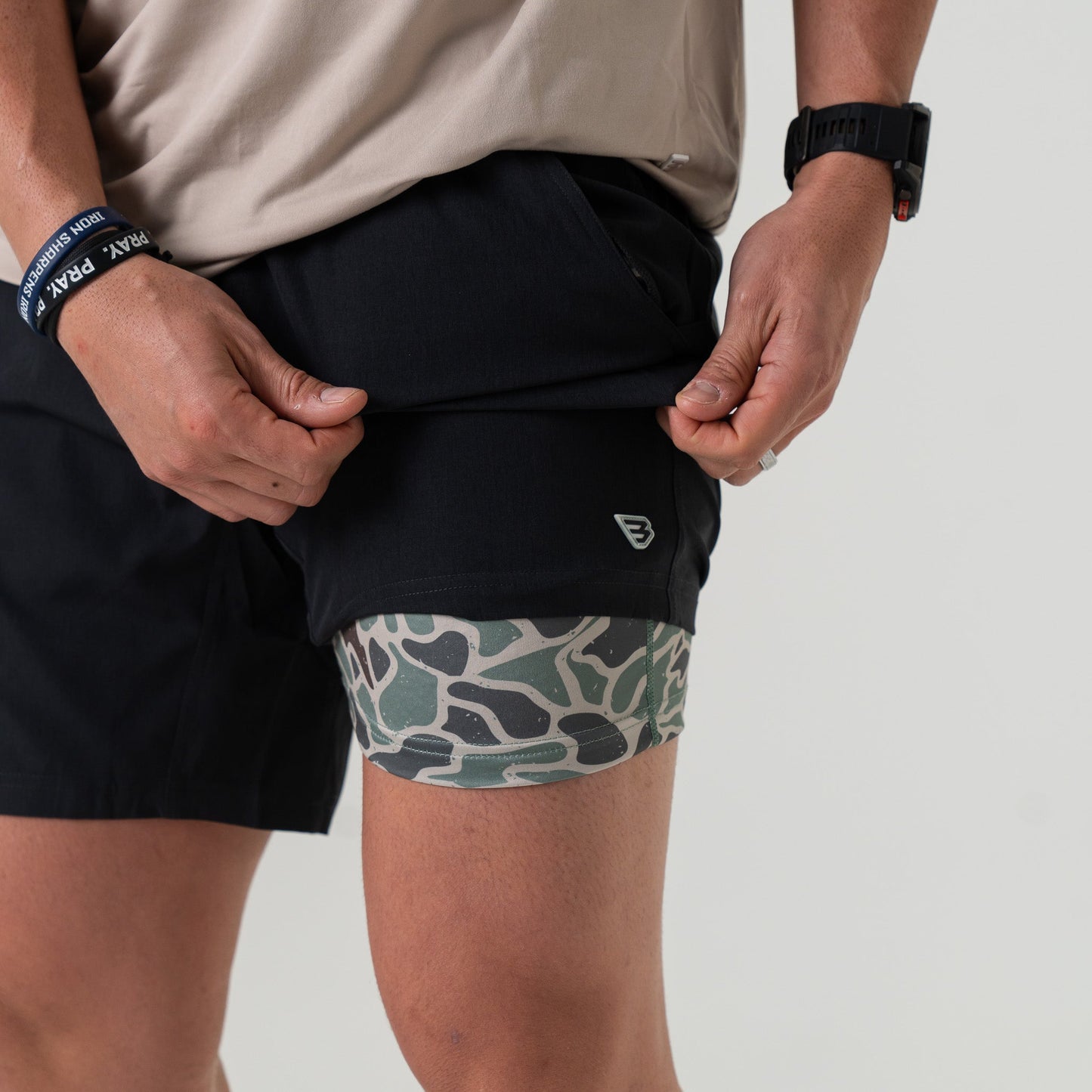 Athletic Shorts in Heather Black - Retro Duck