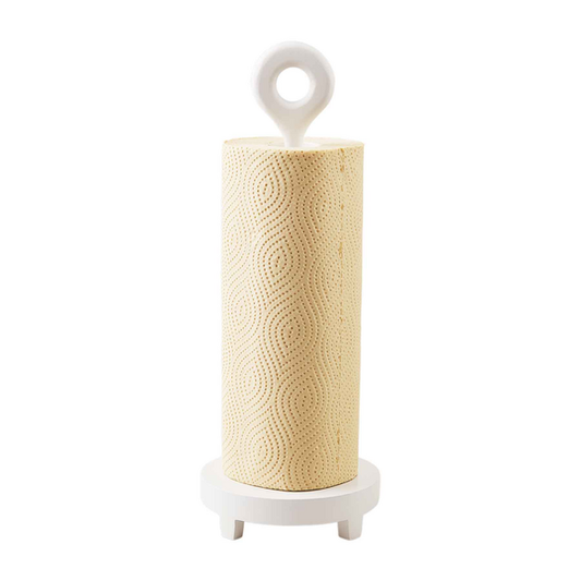 White Ring Paper Towel Holder