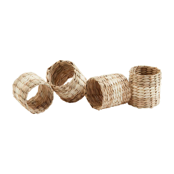 Set of 4 Seagrass Napkin Ring