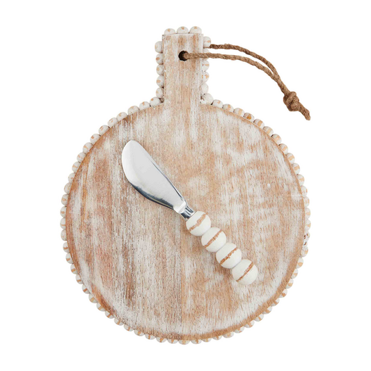 Small Wooden Cheese Board Set