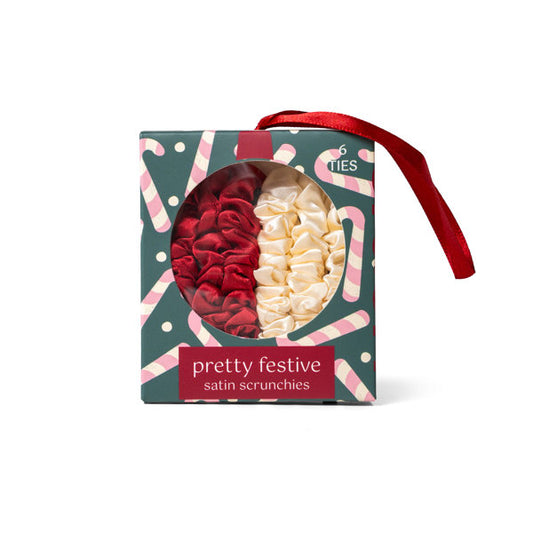 Festive Satin Scrunchy Set