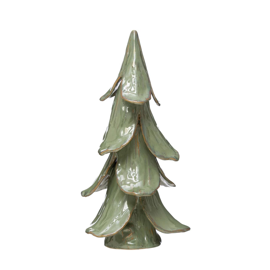 8" Round Stoneware Tree