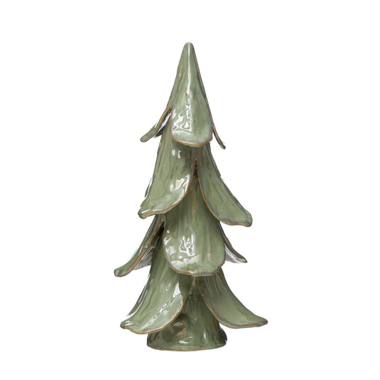 8" Round Stoneware Tree