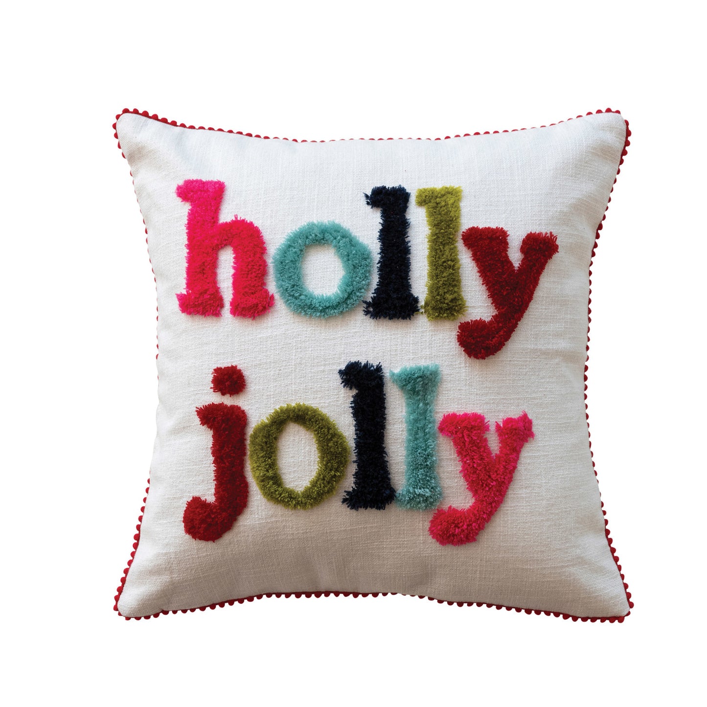 Holly Jolly Square Pillow
