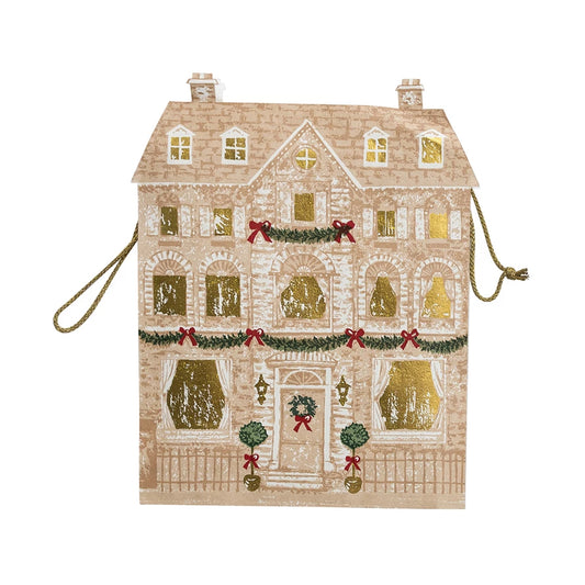 Handmade Paper Gift Bag with Gold Foil