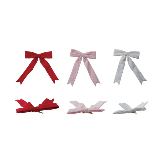 6"W x 8"H Velvet Clip-on Bow
