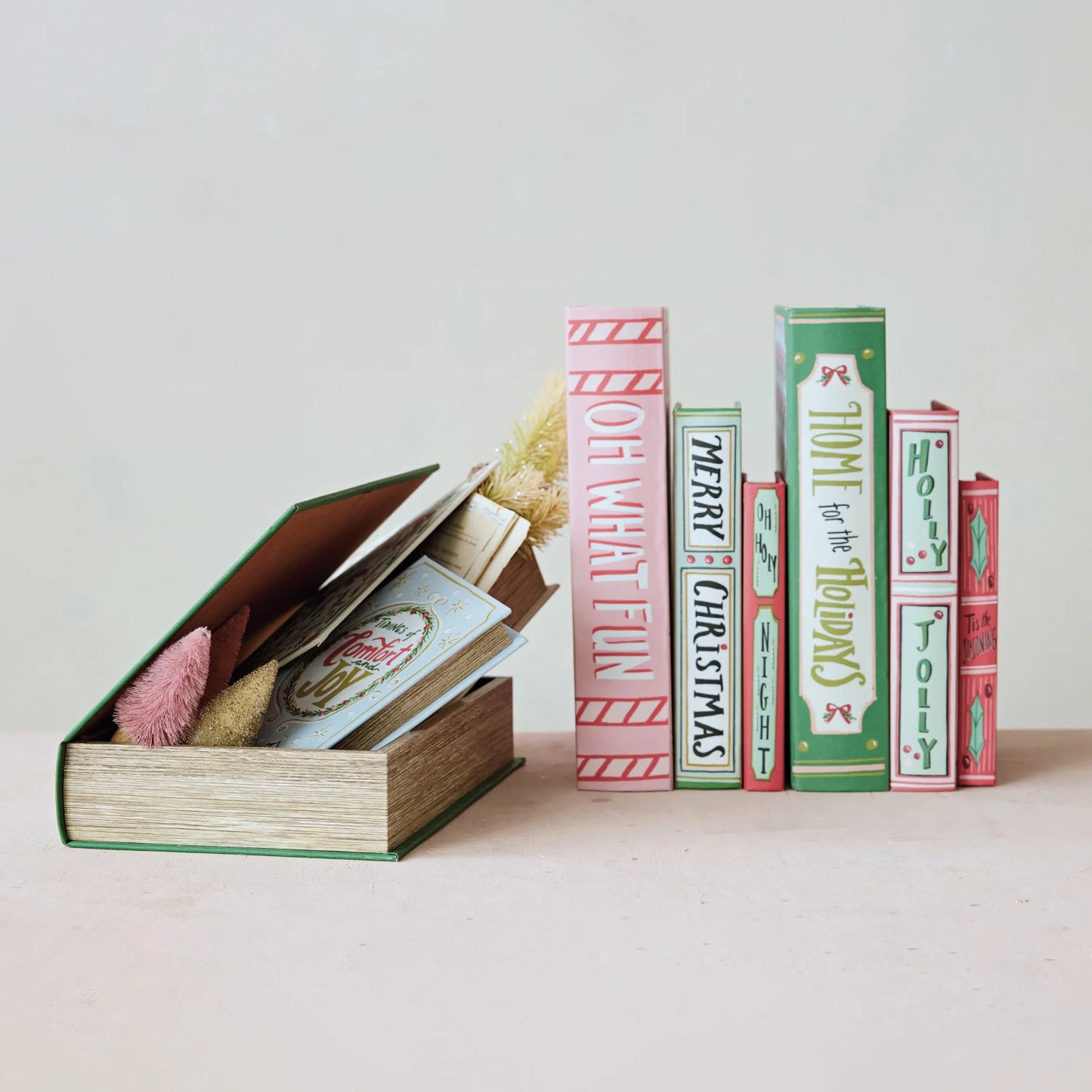 Canvas Book Storage Boxes, Set of 3