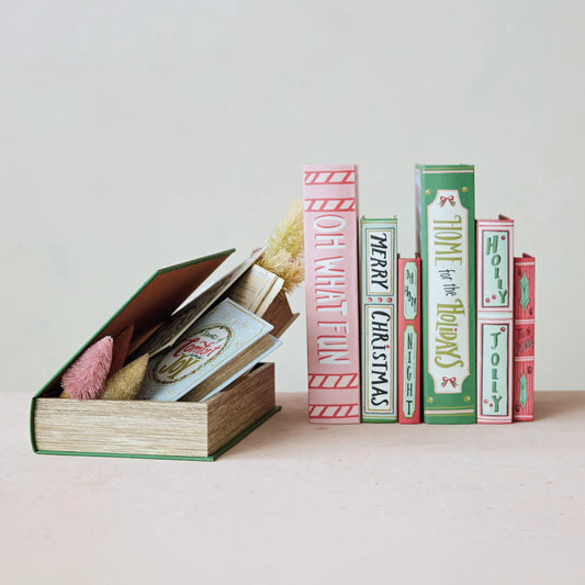 Canvas Book Storage Boxes, Set of 3