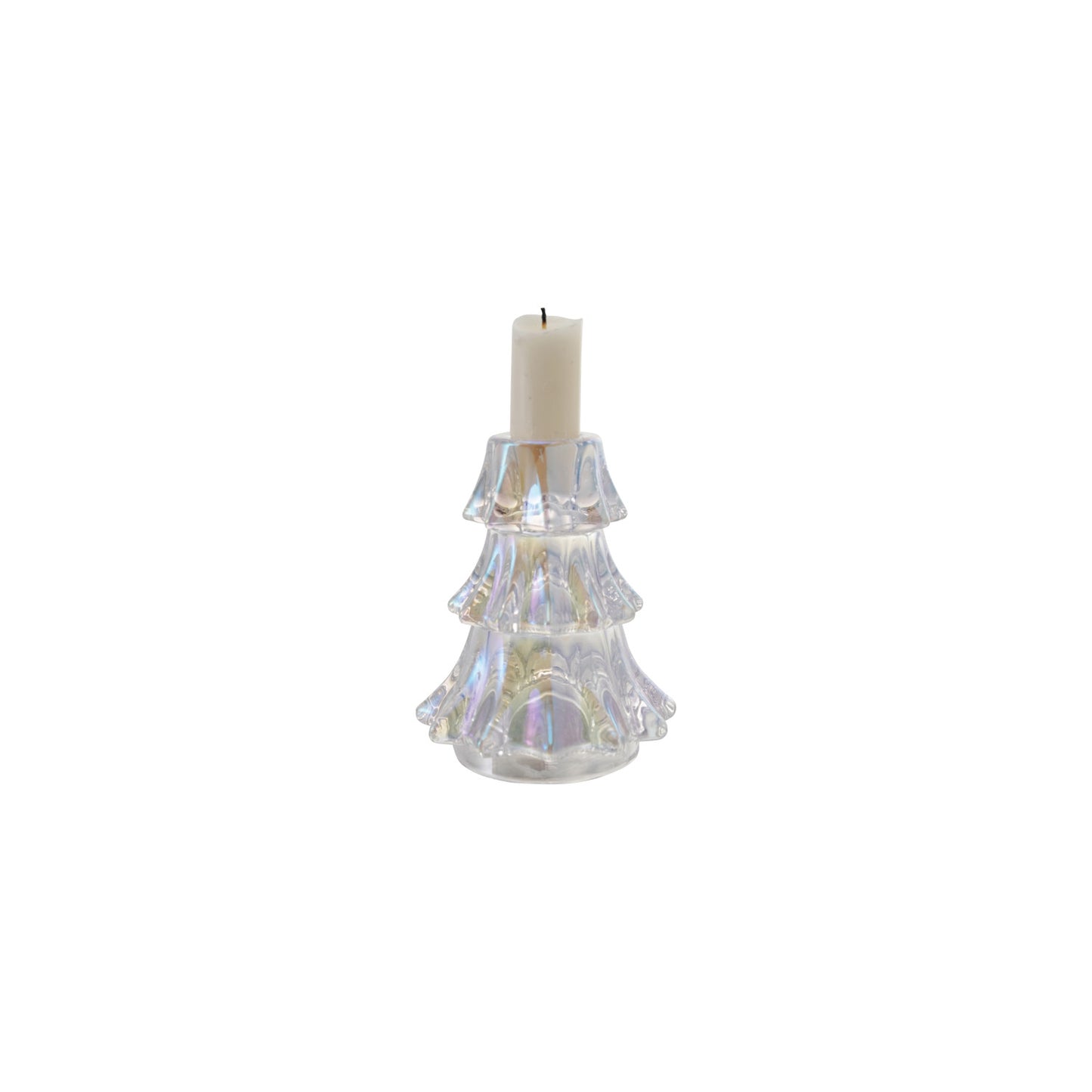Glass Tree Shaped Taper Holder